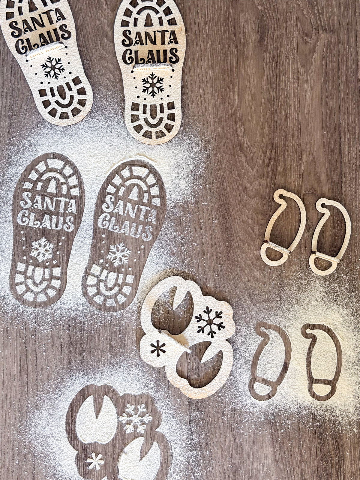 North Pole Footprint Makers — Christmas Stencils