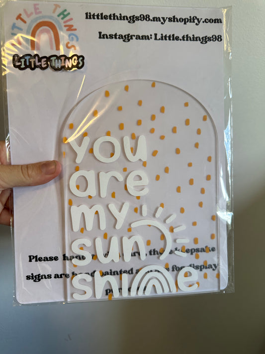 You are my sunshine