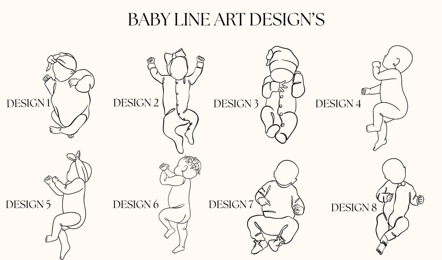 1:1 Scale 3D line art birth plaque (TIMBER BASE)