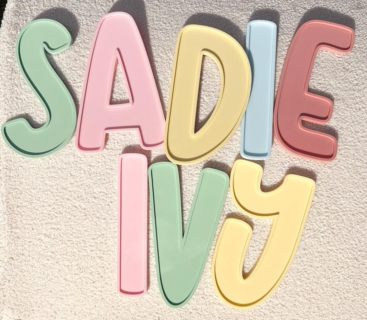 3D VINTAGE ACRYLIC BUBBLE LETTERS