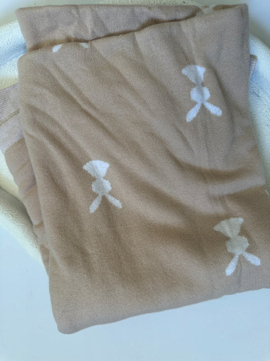 Bunny knit blanket