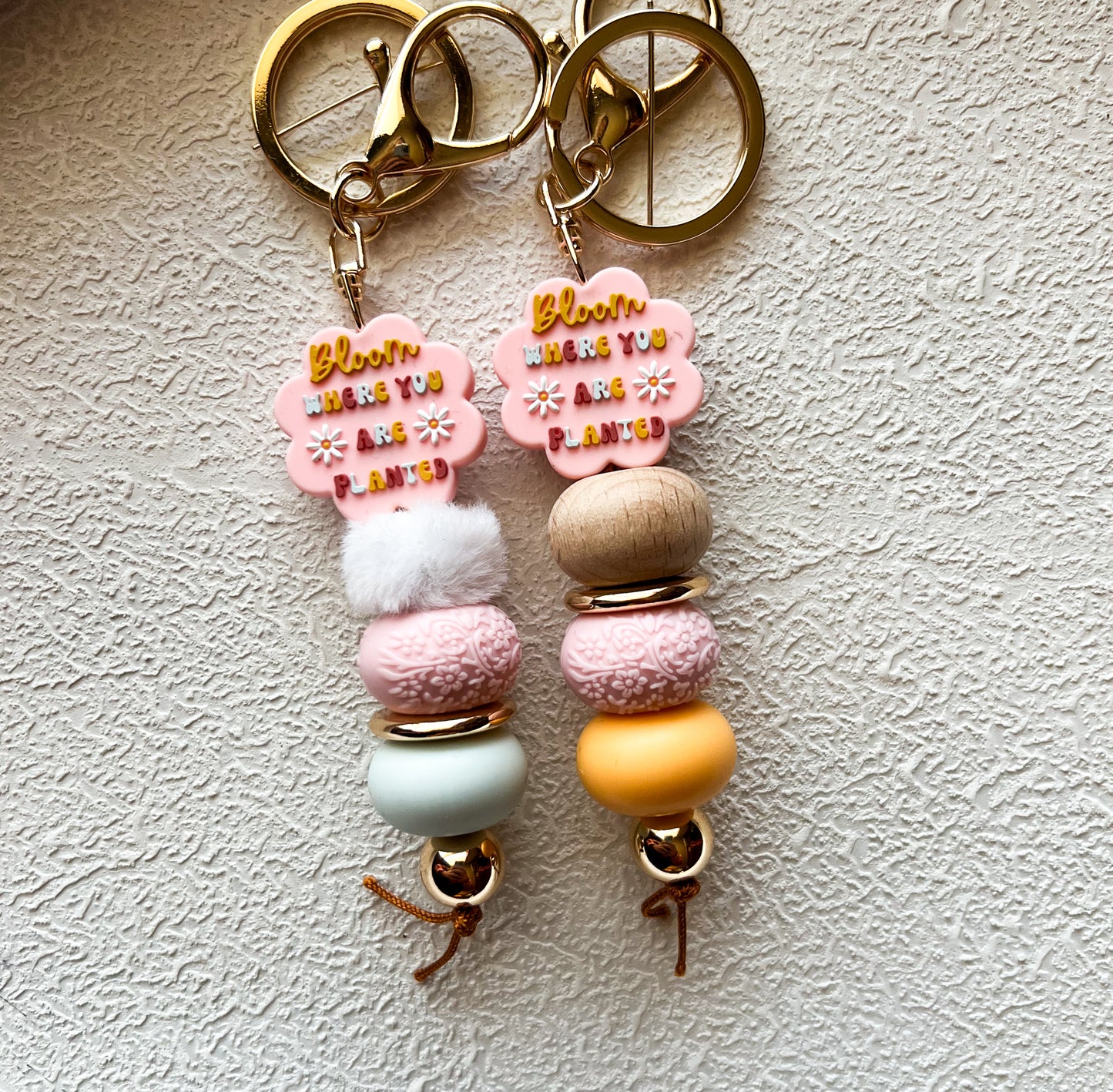 'Bloom Where You Are Planted' Keychains