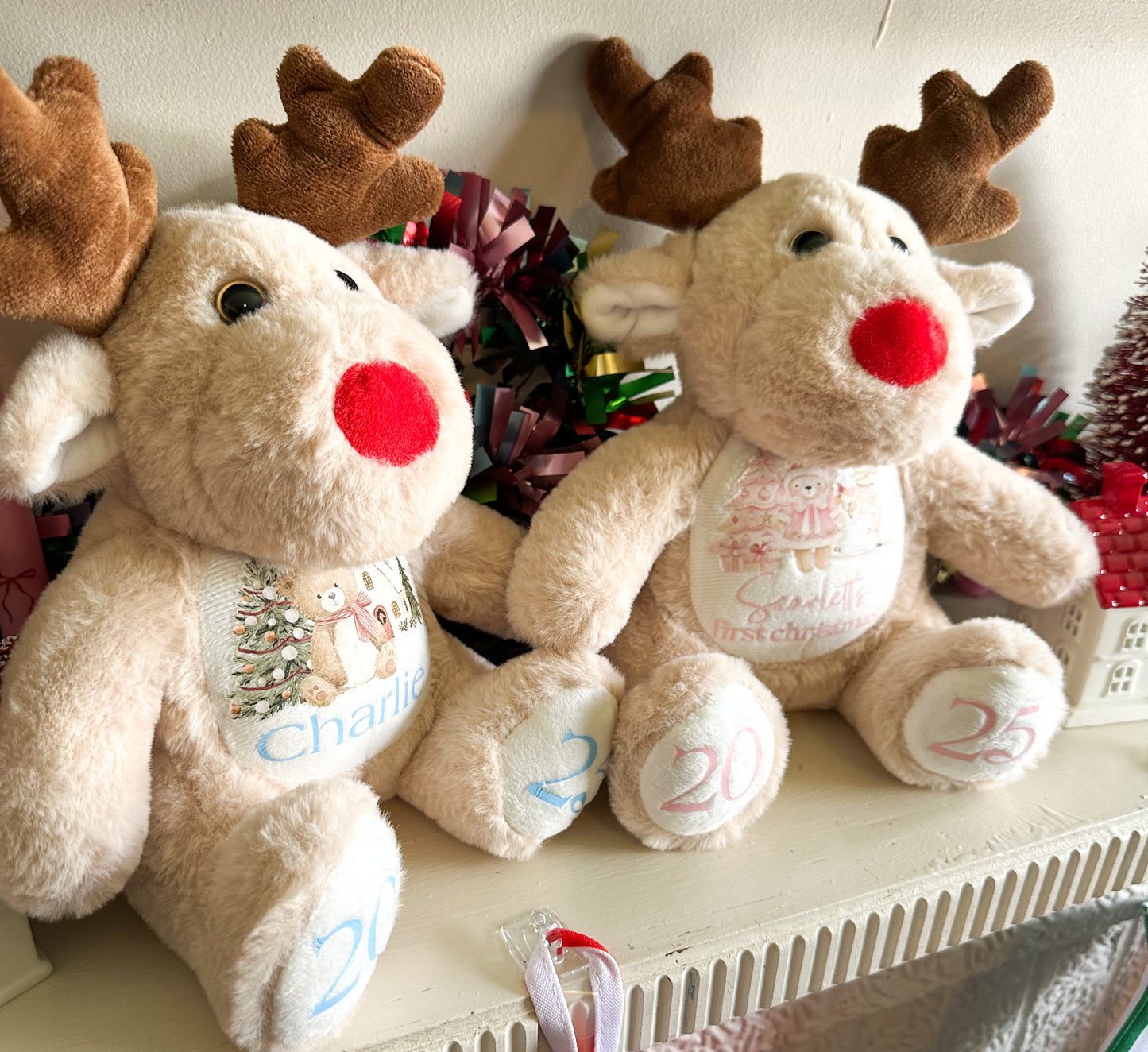 Personalised Reindeer Christmas Teddy