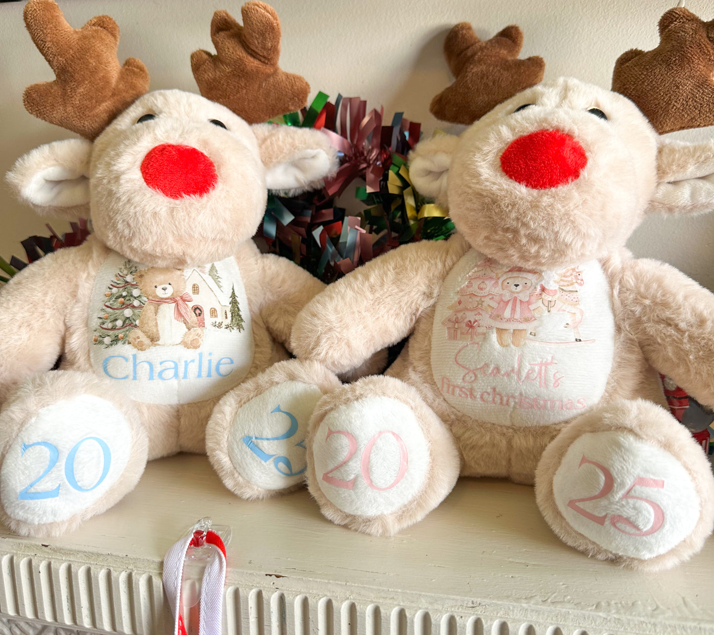 Personalised Reindeer Christmas Teddy