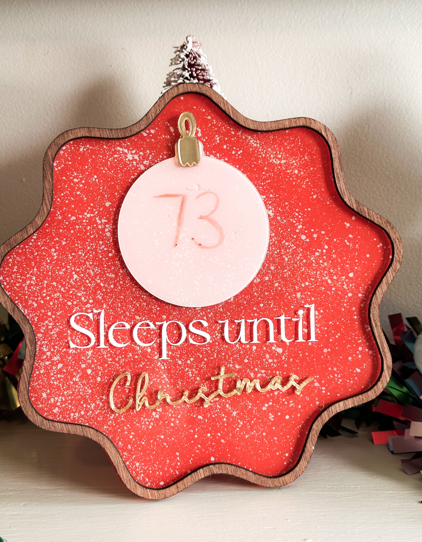 Christmas Countdown Sign