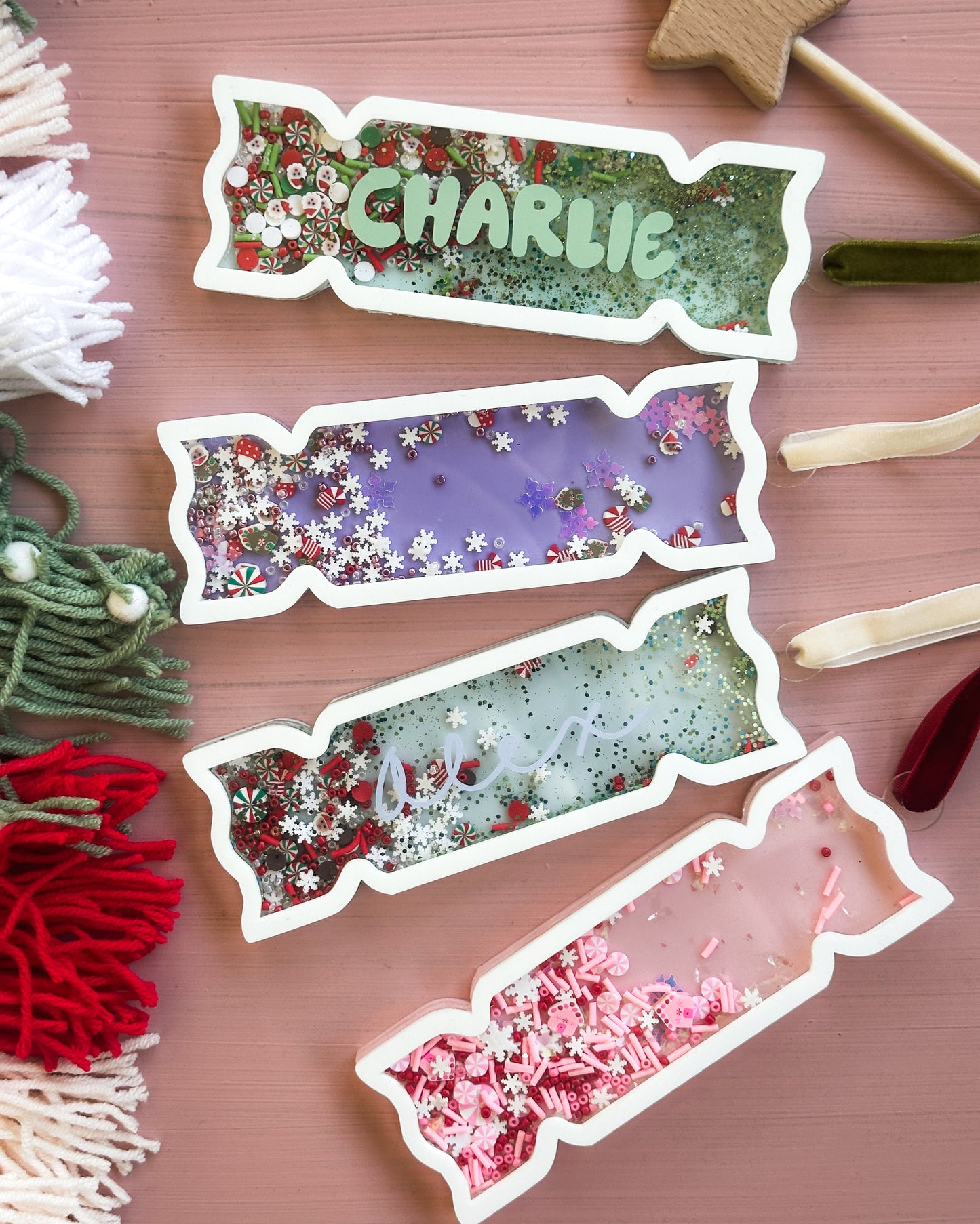 Personalised Bon-Bon Shaker ornament