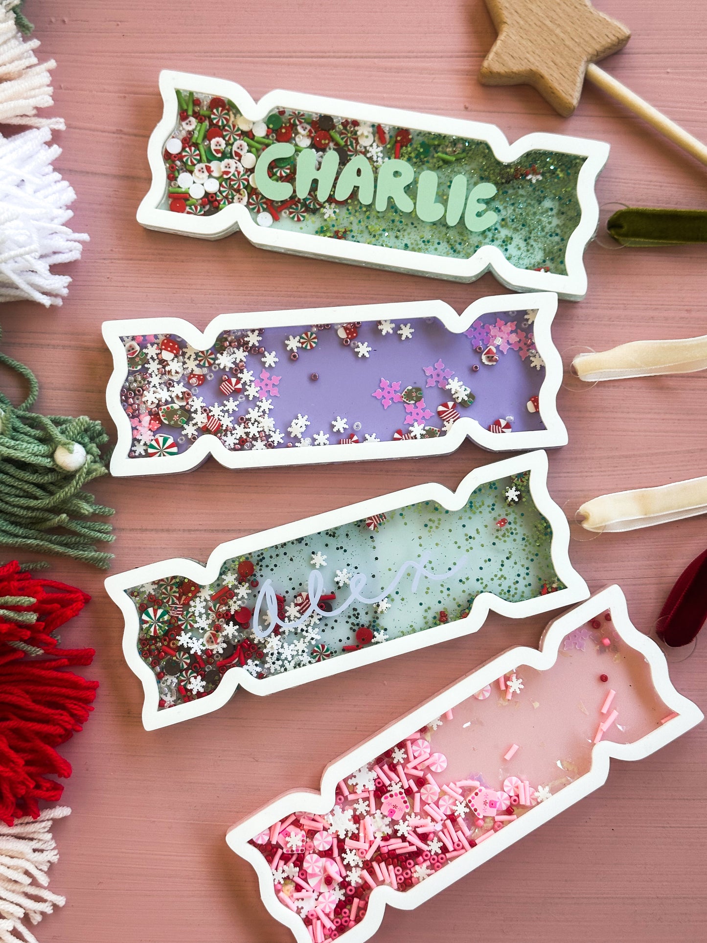 Personalised Bon-Bon Shaker ornament