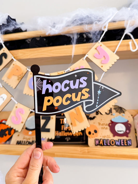 Mini Hocus Pocus Acrylic Flag
