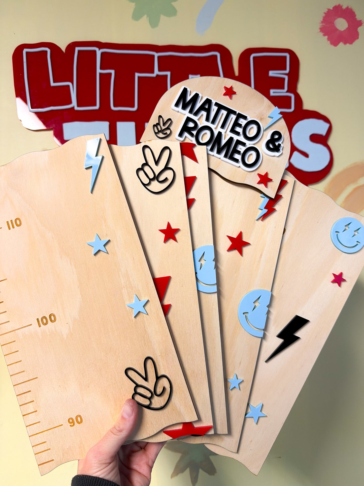 Personalised Retro Height Chart