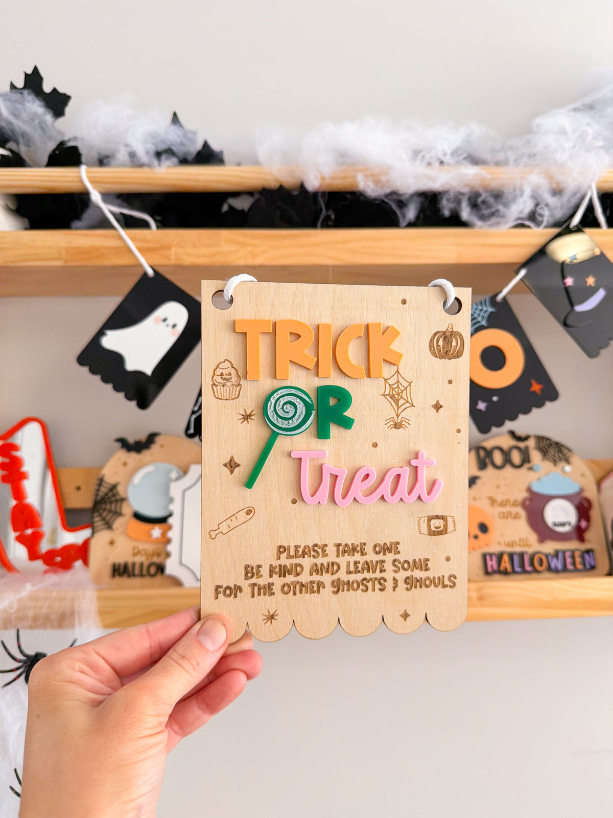 Trick or Treat Lolly Bowl Sign
