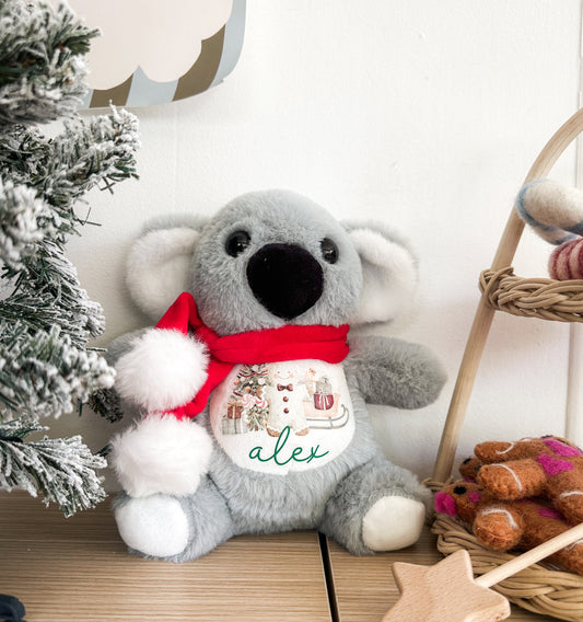 Personalised Koala Christmas Teddy