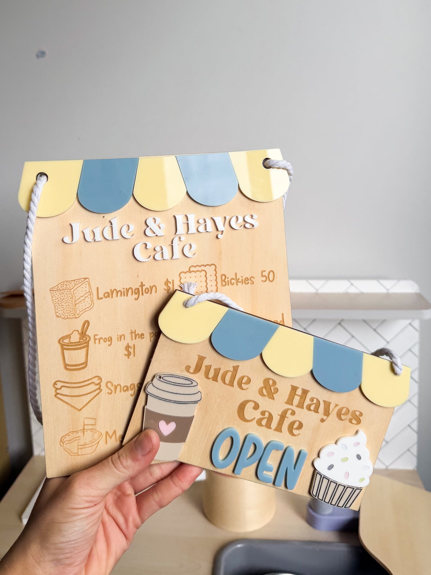 Personalised Café Open Sign