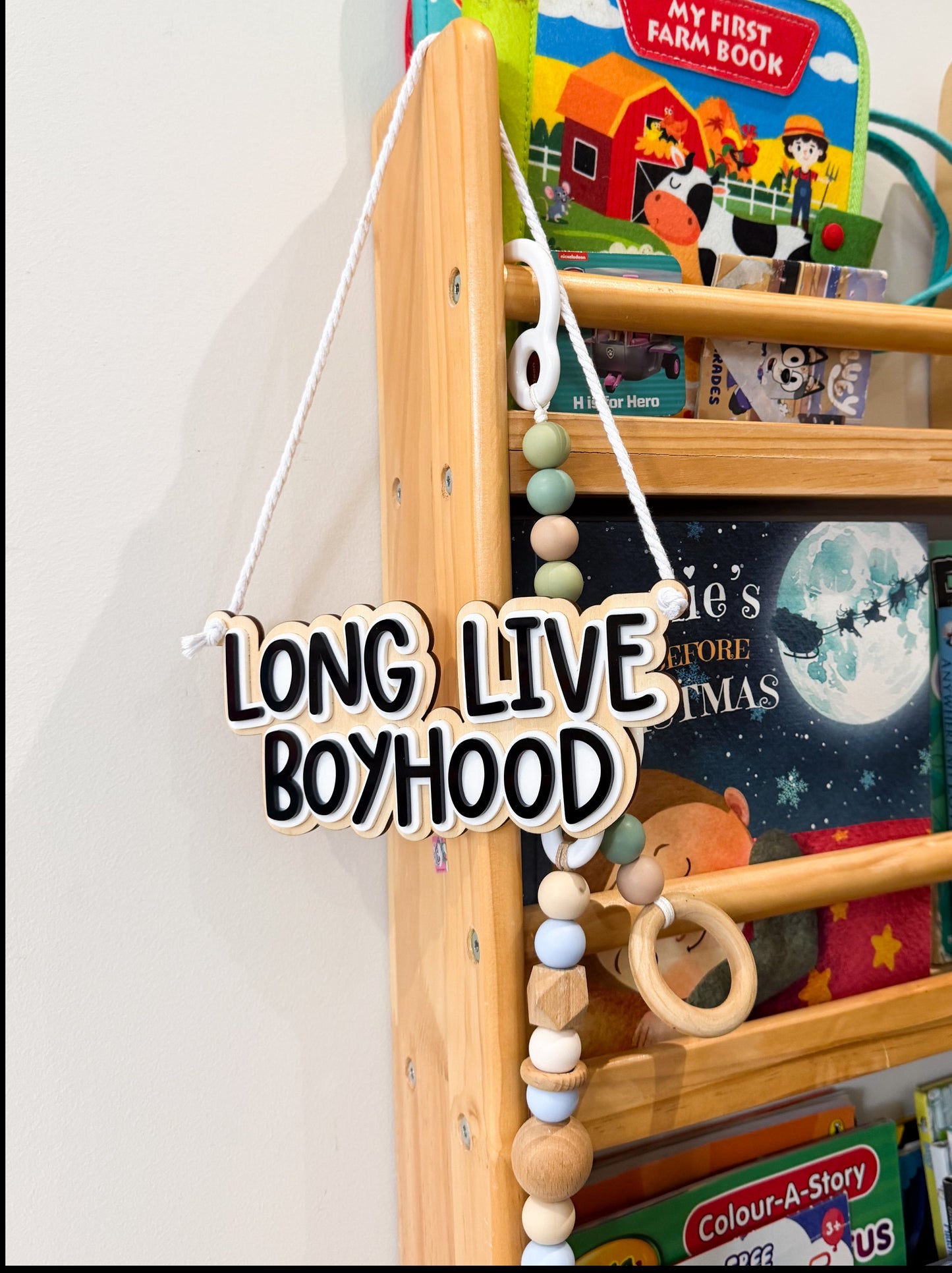 Long Live Boyhood Hanging Sign