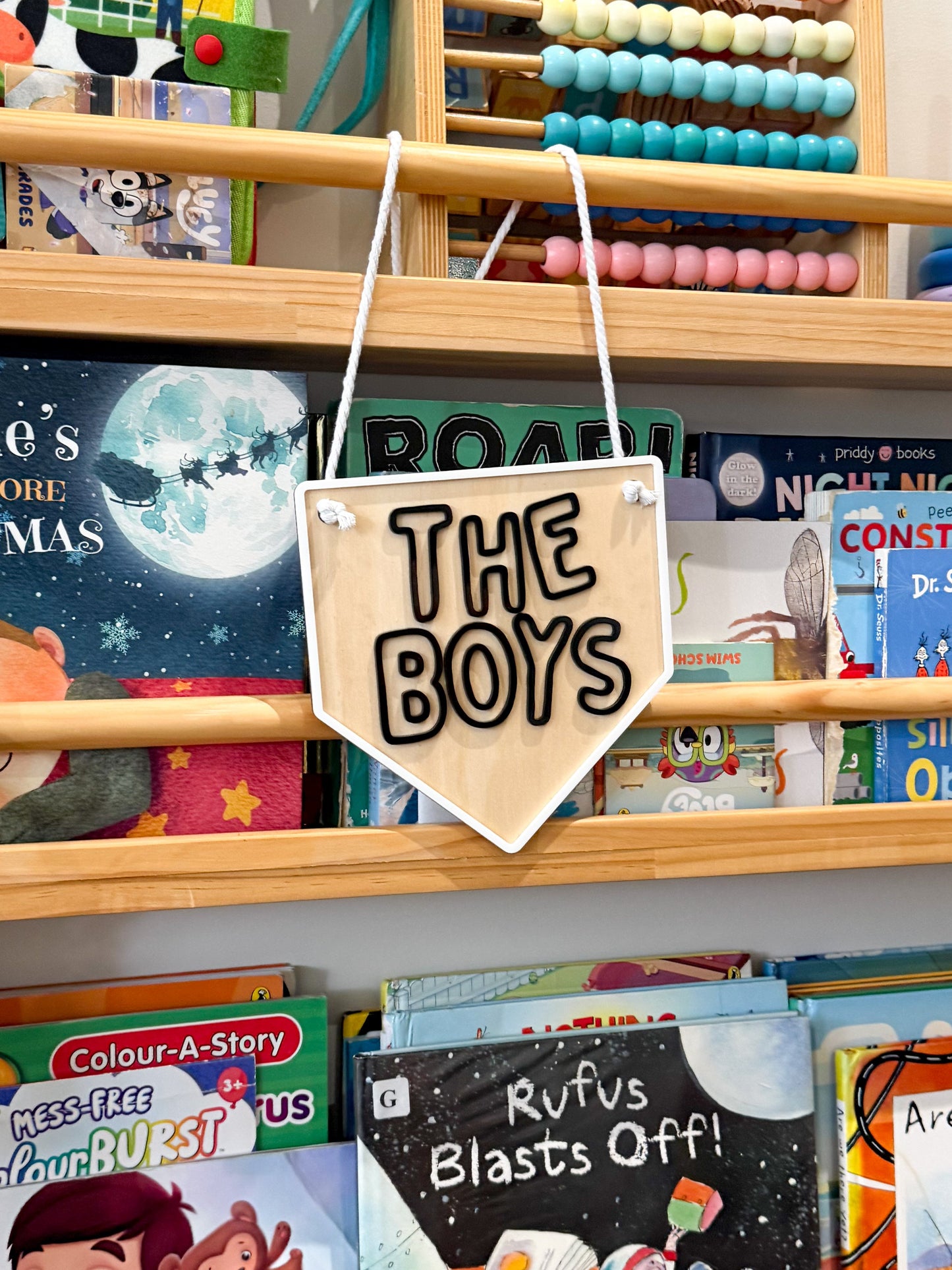 The Boys Hanging Room Sign