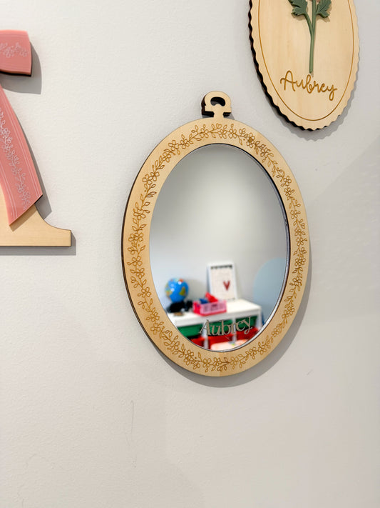 Personalised Floral Mirror