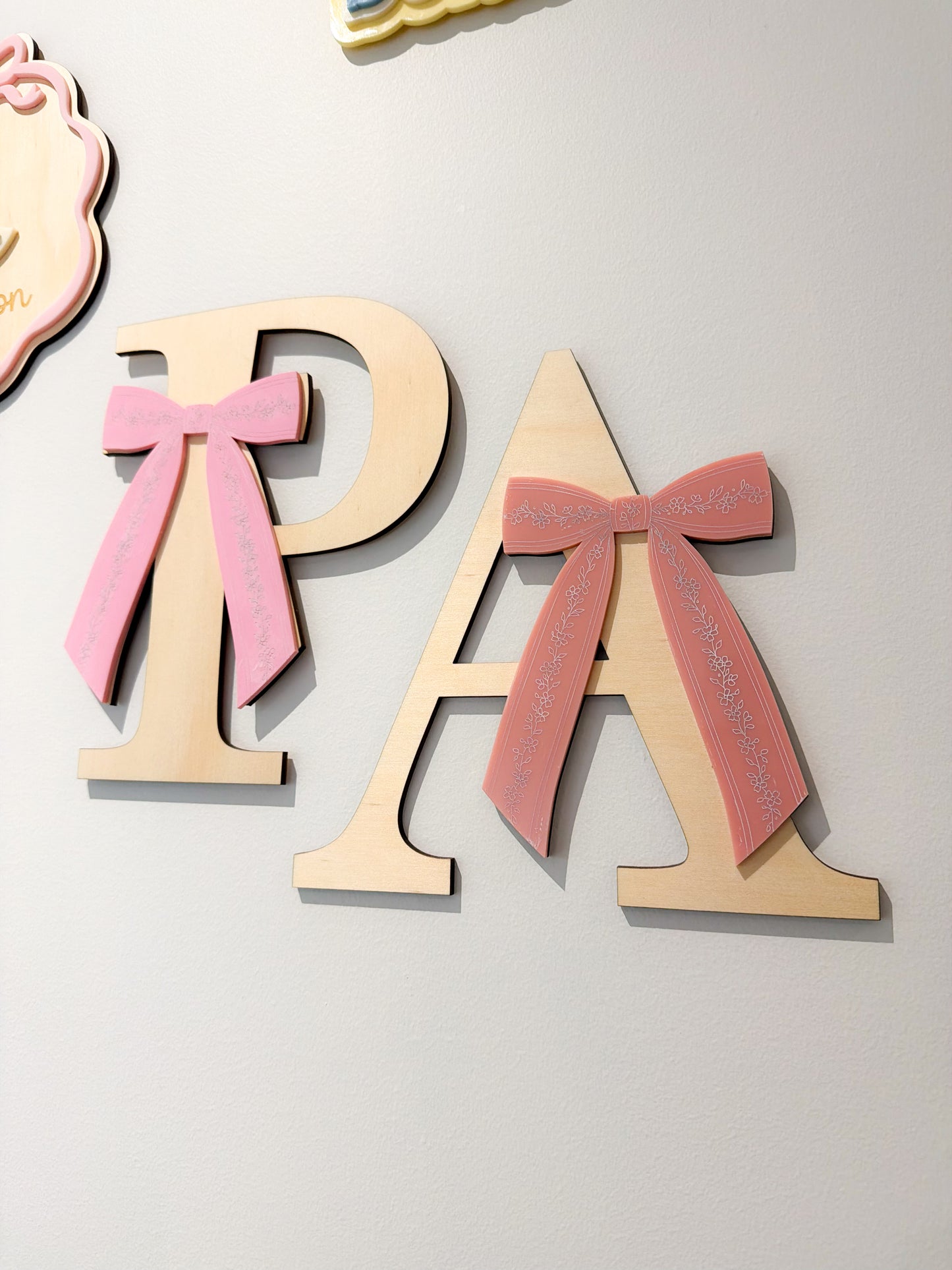 Personalised Bow Initials