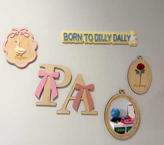 Personalised Cottage Goose Plaque