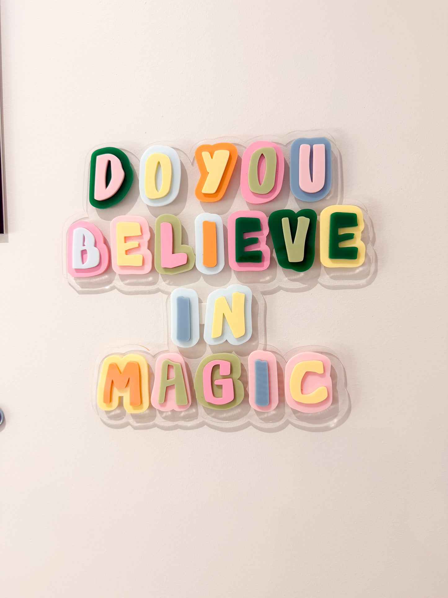 Do You Believe In Magic Wall Sign