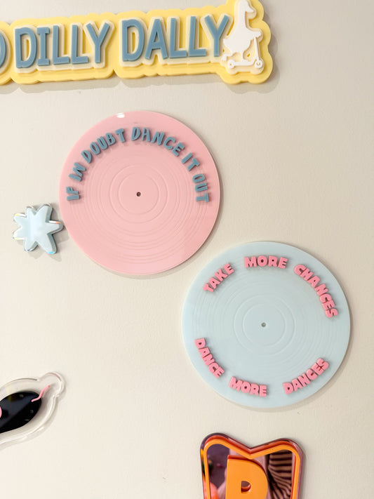 Retro Record Wall Sign