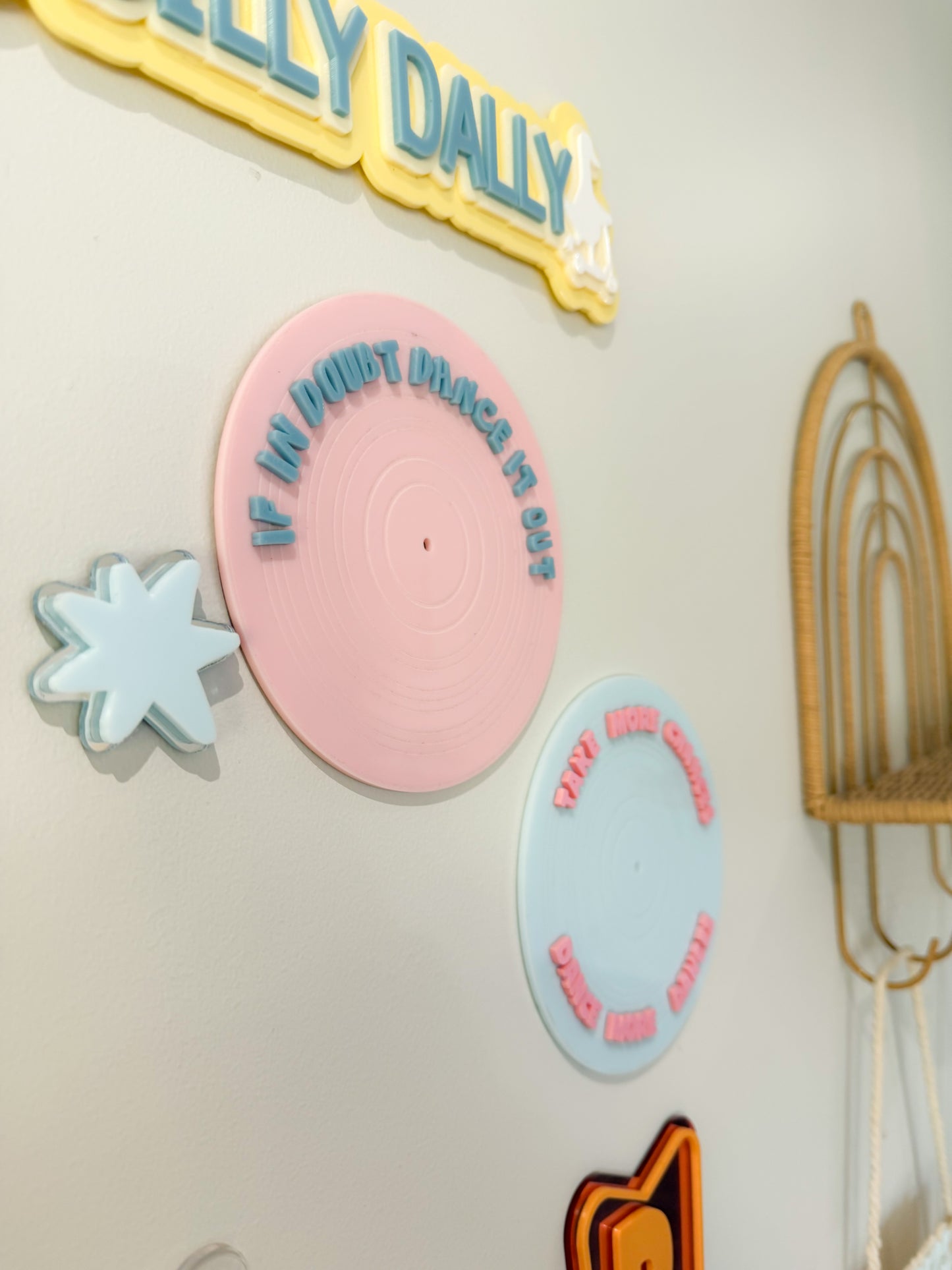 Retro Record Wall Sign