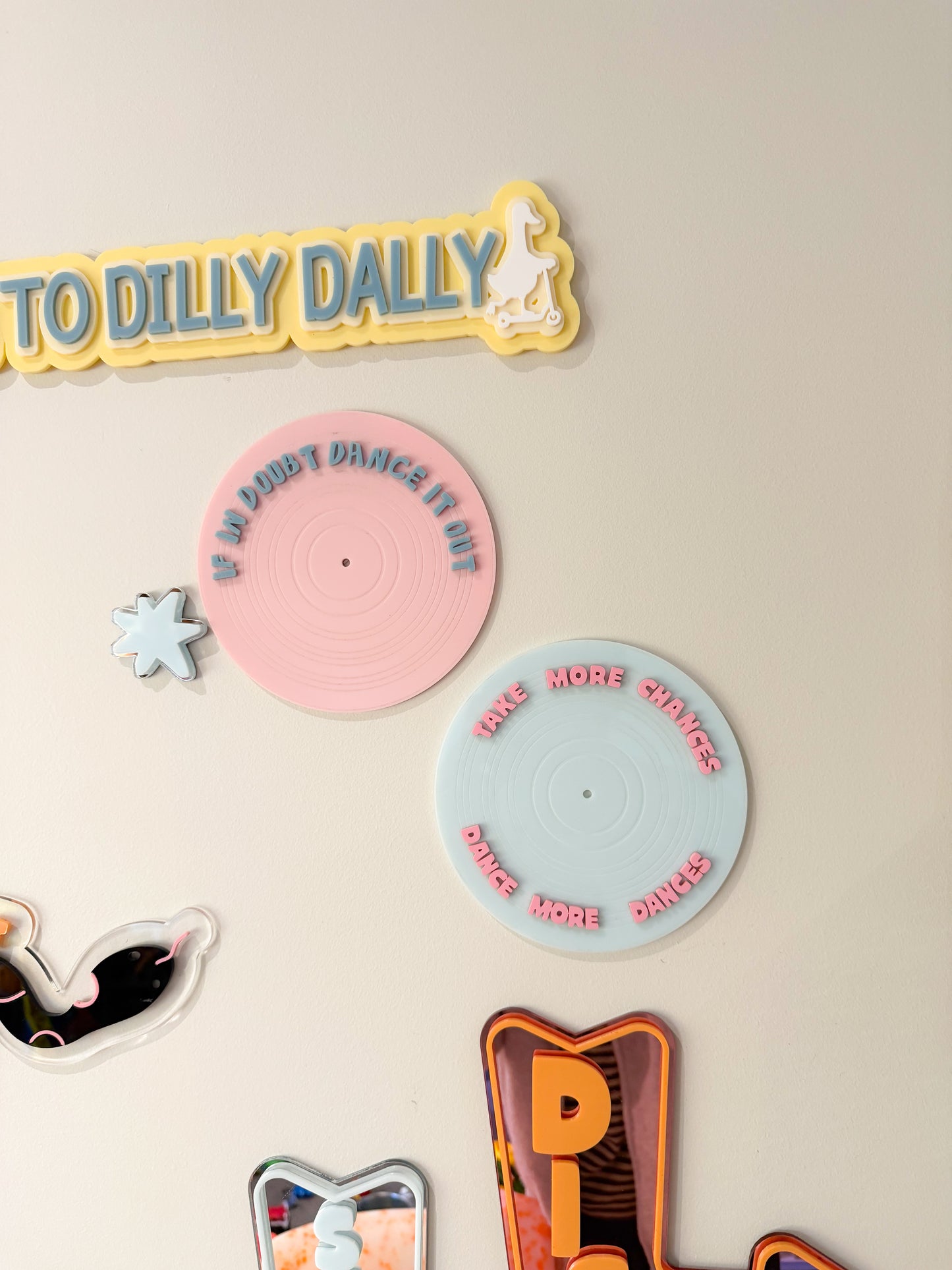 Retro Record Wall Sign