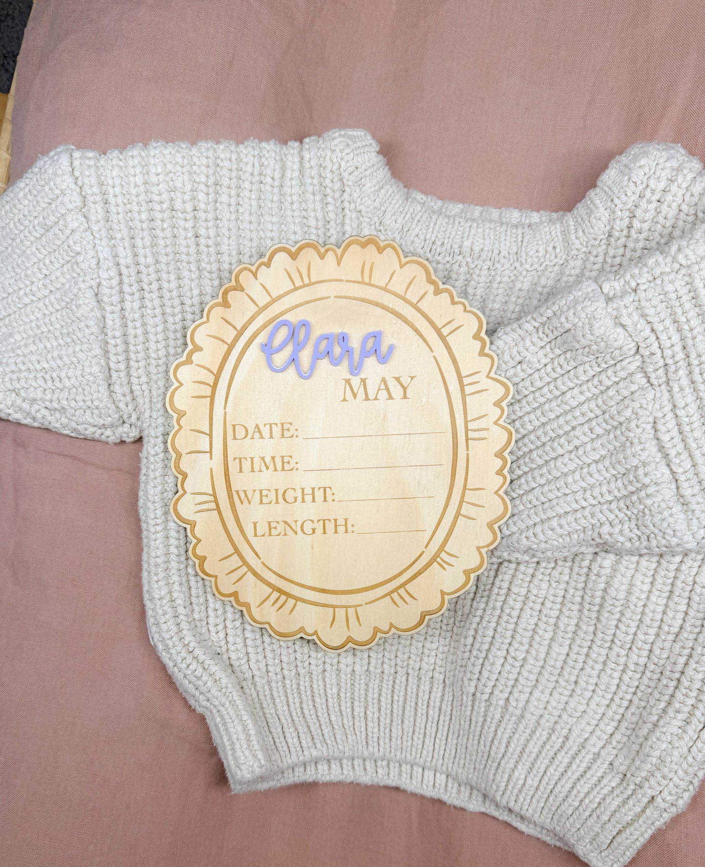 Heirloom Birth Announcement Plaques