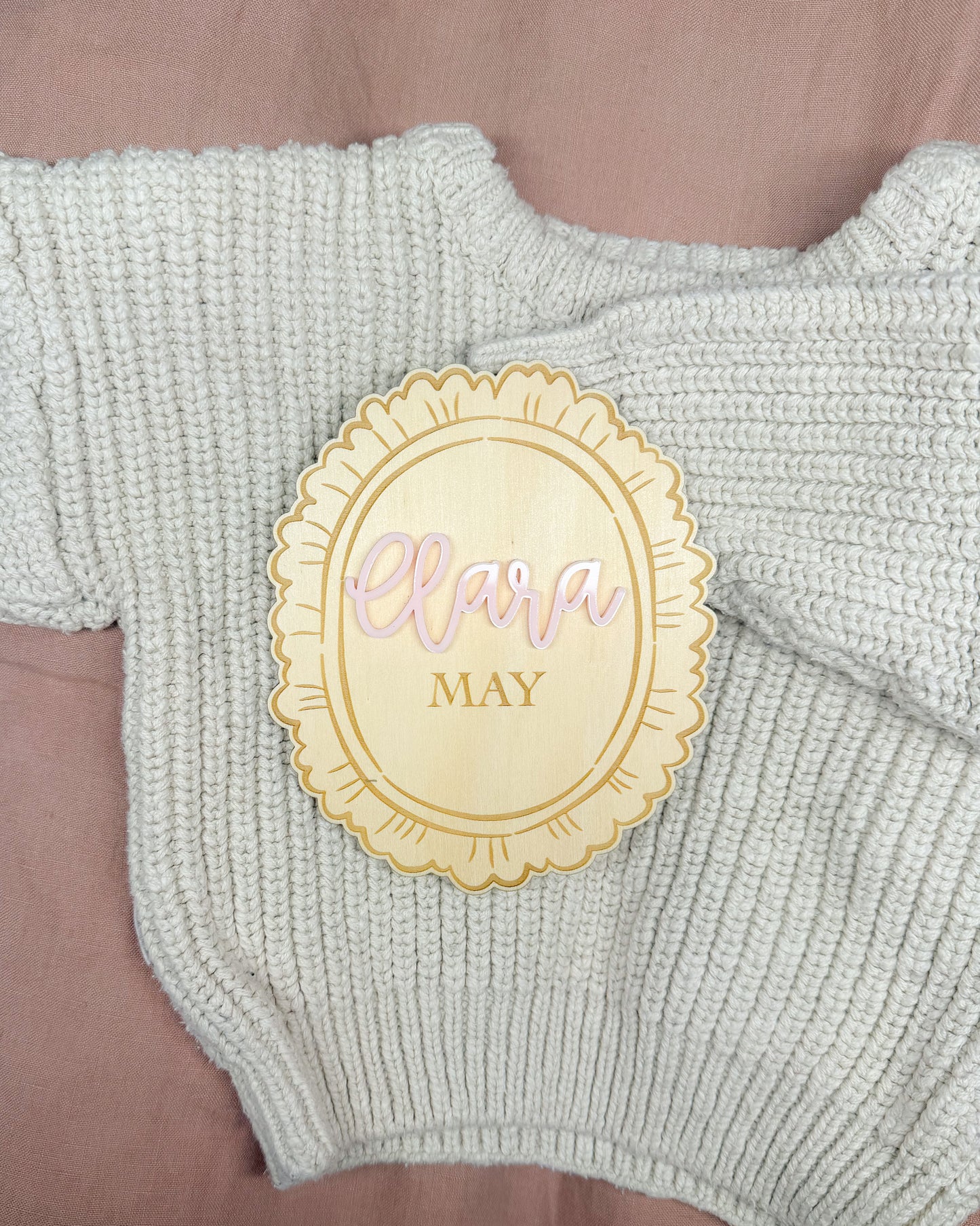 Heirloom Birth Announcement Plaques