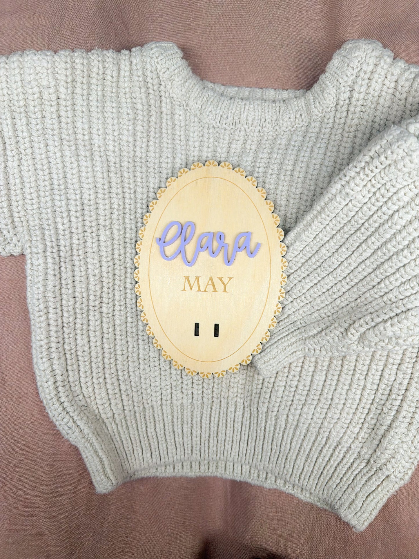 Whimsy Birth Announcement Plaque