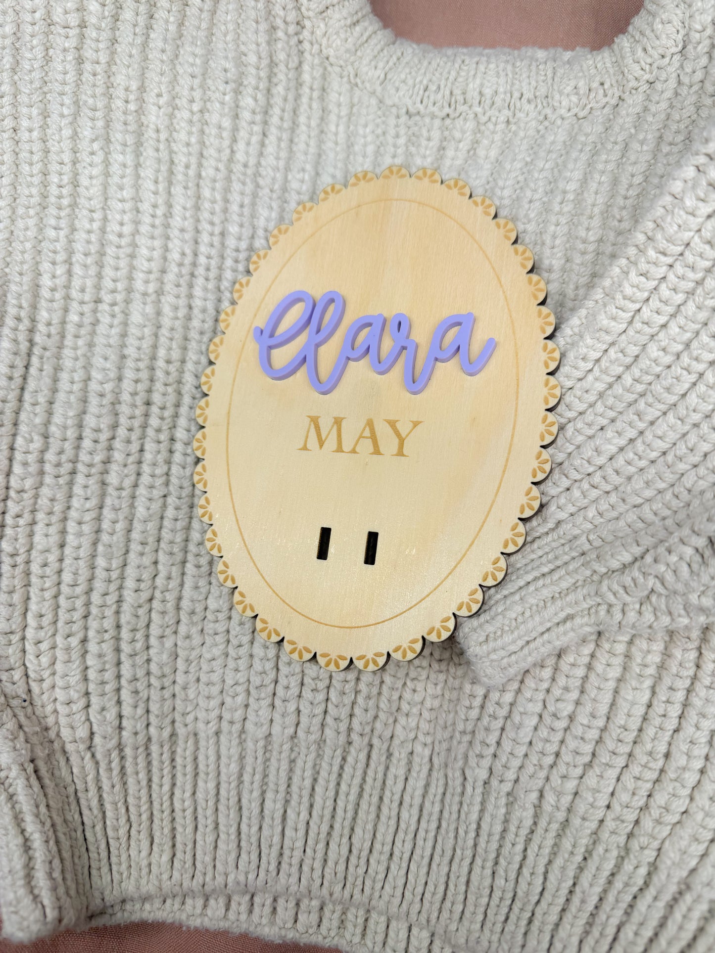 Whimsy Birth Announcement Plaque