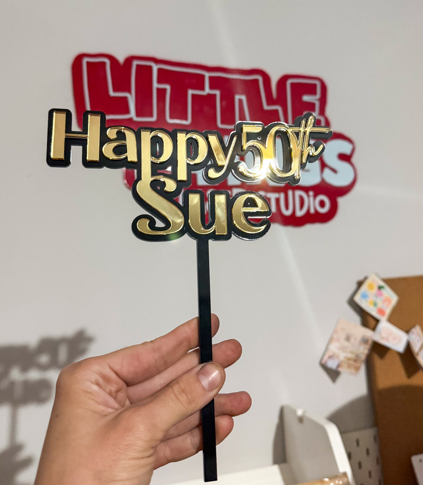 Custom Acrylic Cake Topper