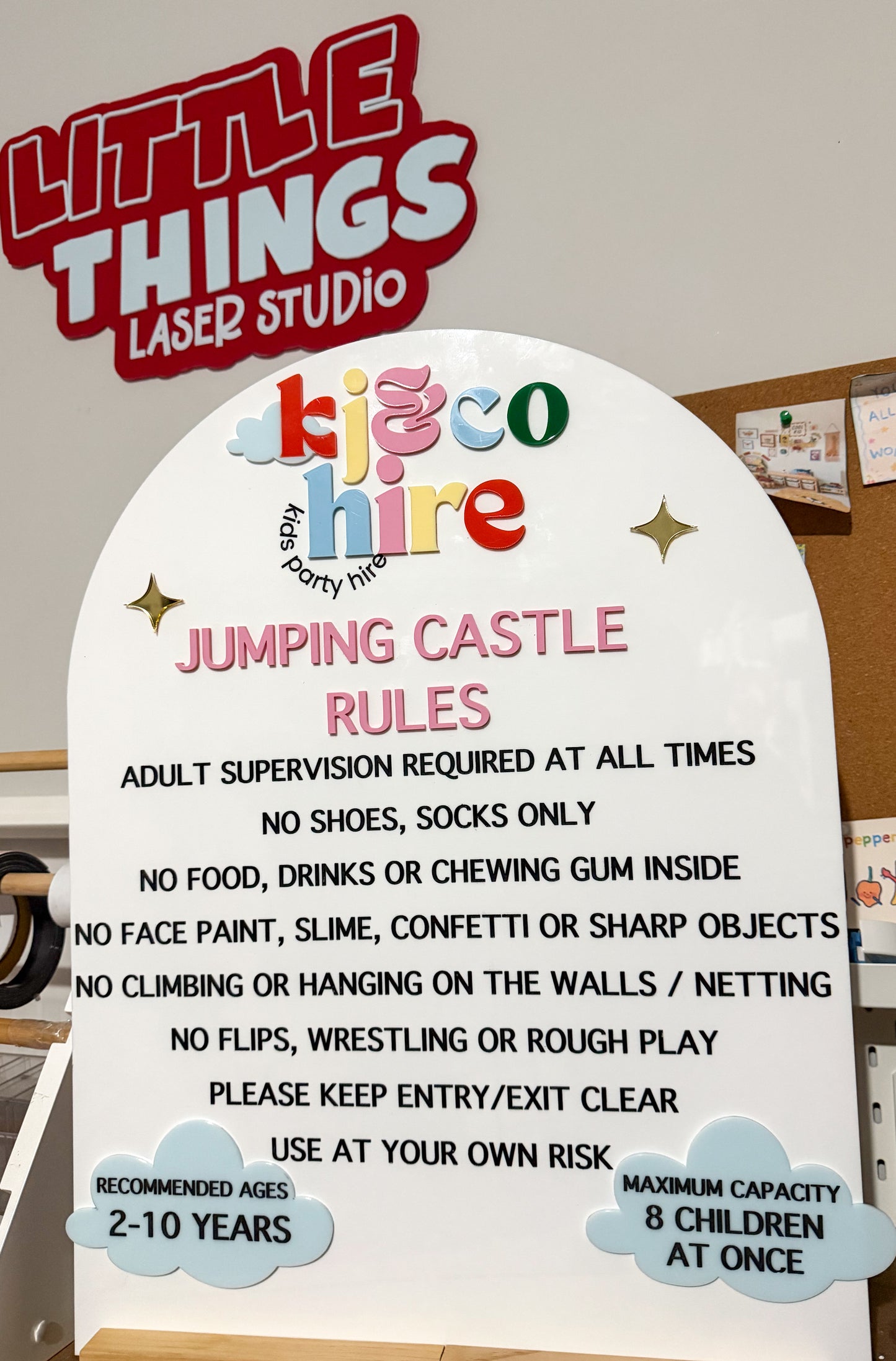 Custom Jumping Castle Rules Sign