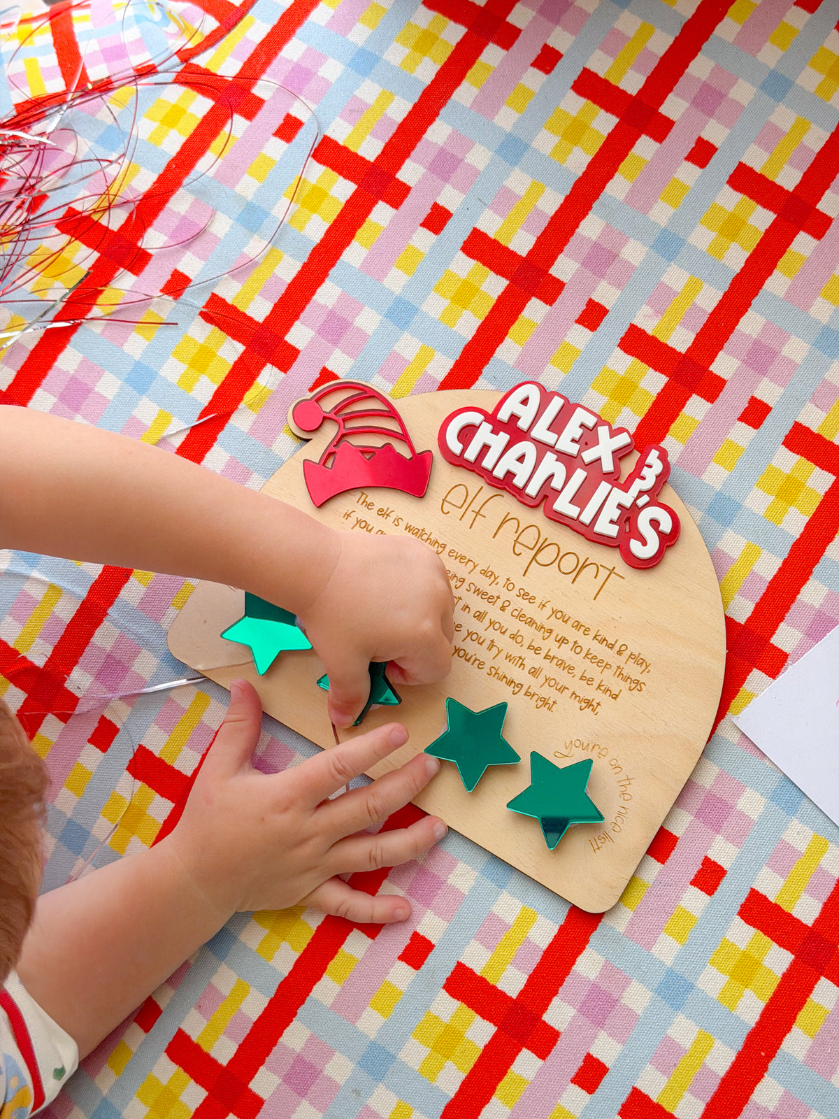 The Little Elf Report – Personalised Christmas Board