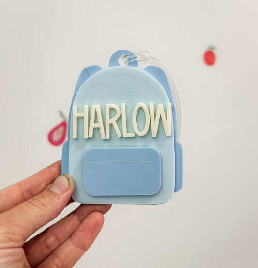 Personalised Backpack Bag tag