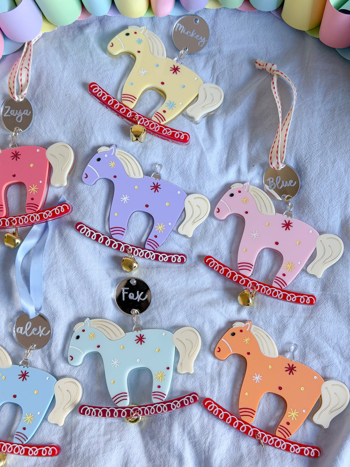 The Jingle & Rock Ornament – Personalised Rocking Horse