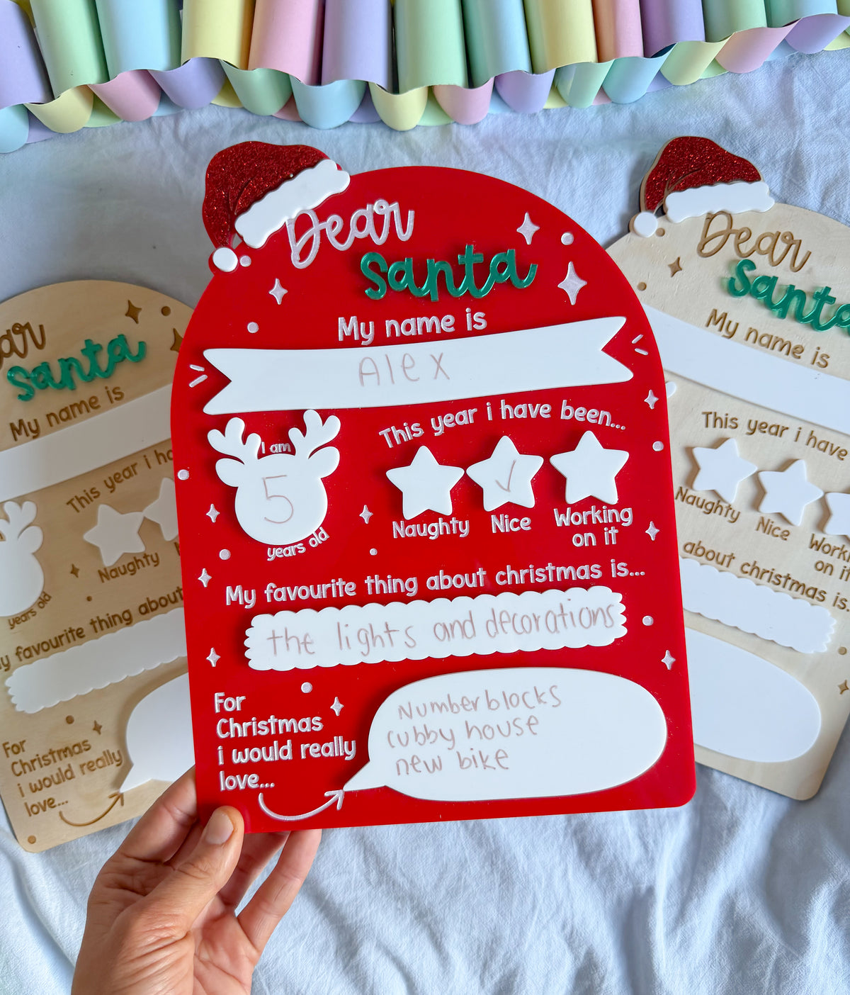 The Dear Santa Snapshot Board