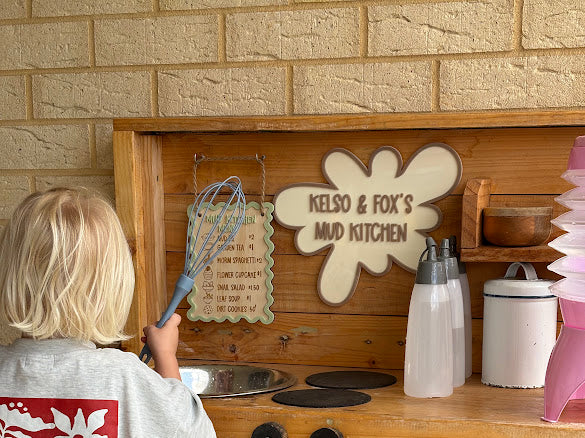 Mud Kitchen Sign