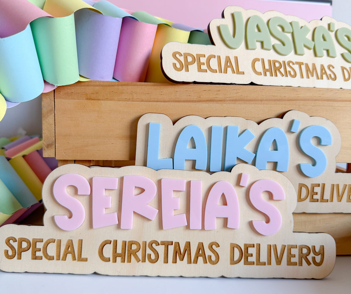 Personalised Christmas Crate Front