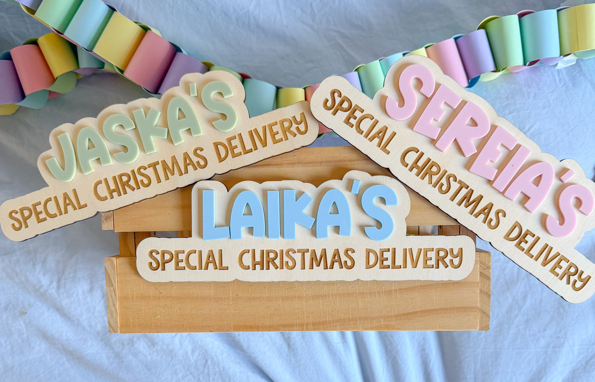 Personalised Christmas Crate Front