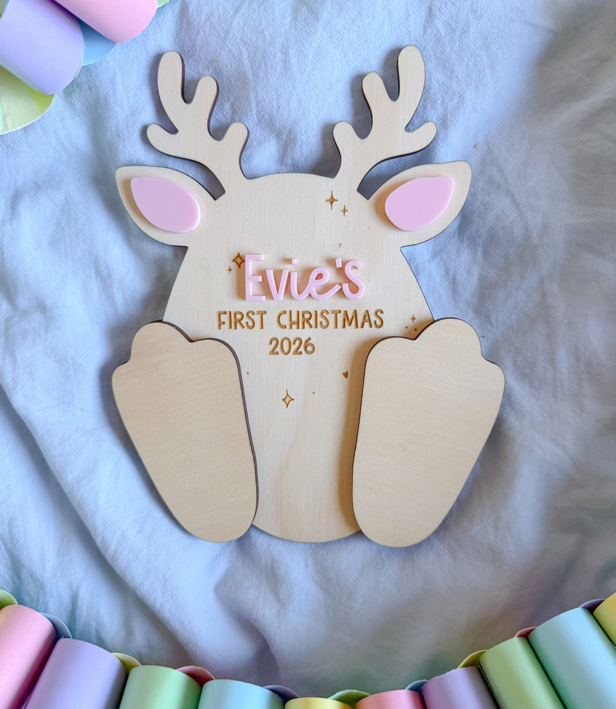 Little Reindeer’s First Christmas Plaque