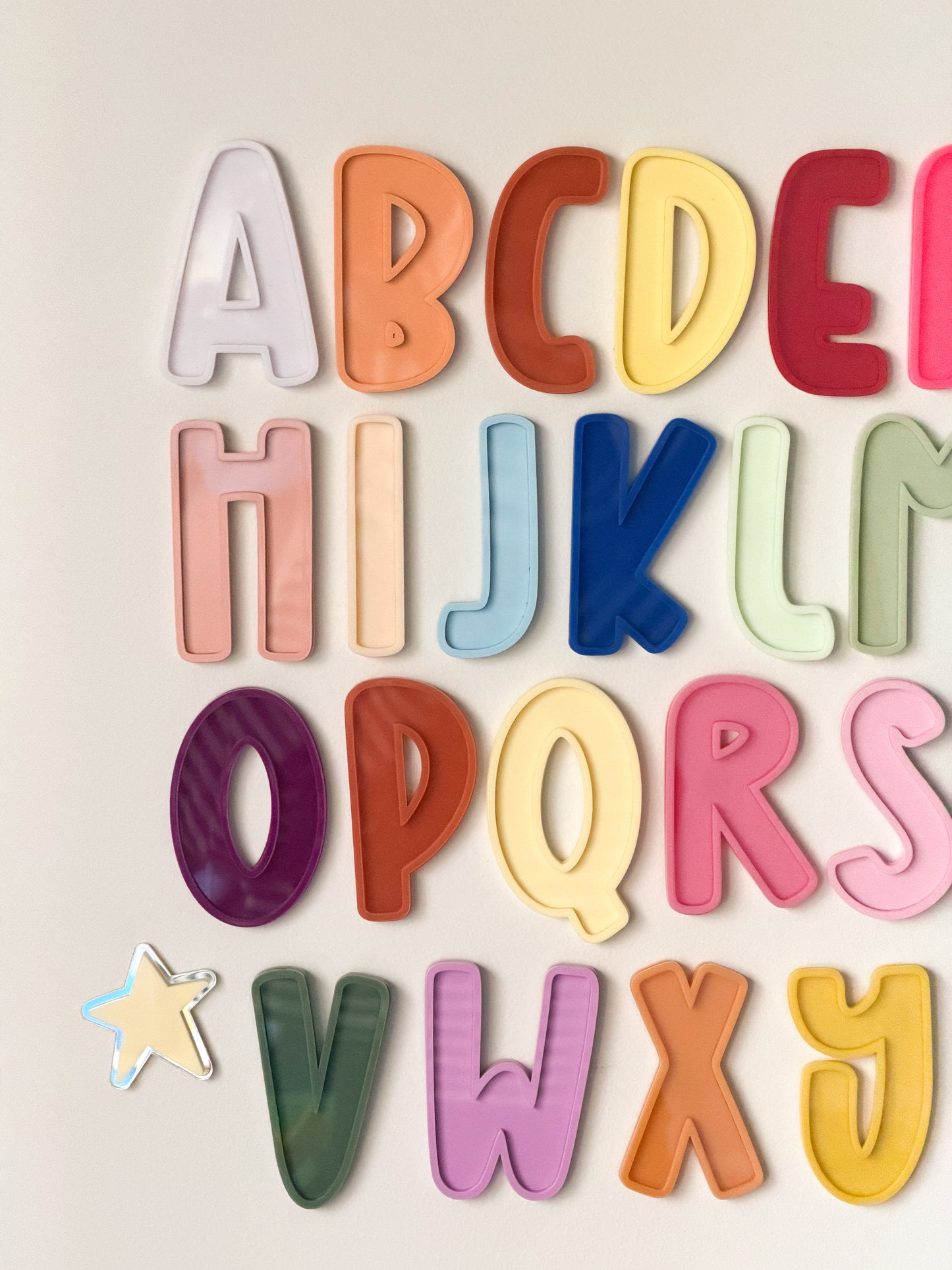 3d vintage letter alphabet set