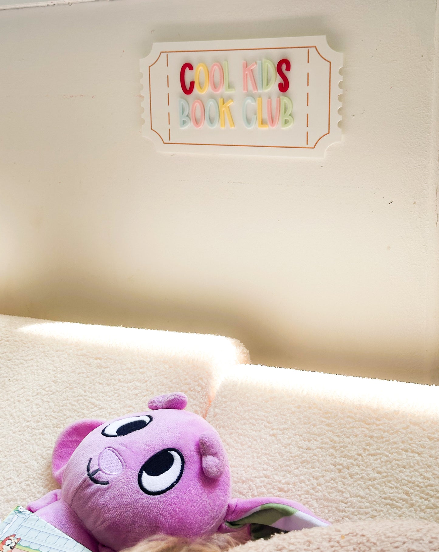 Cool kids book club sign