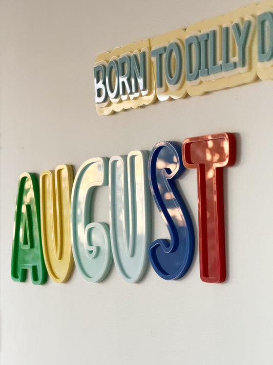3D VINTAGE ACRYLIC BUBBLE LETTERS