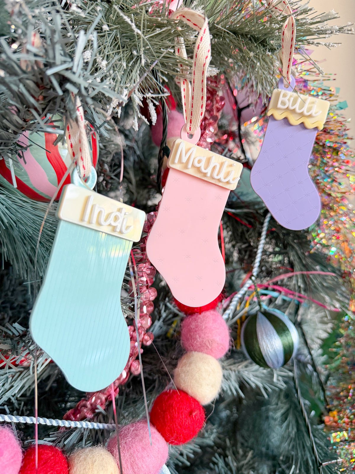 The Mini Merry Stocking – Personalised Christmas Ornament
