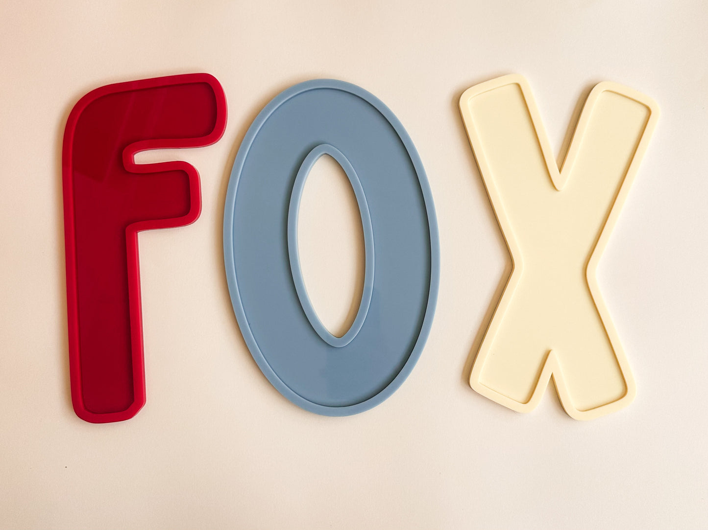 3D VINTAGE ACRYLIC BUBBLE LETTERS