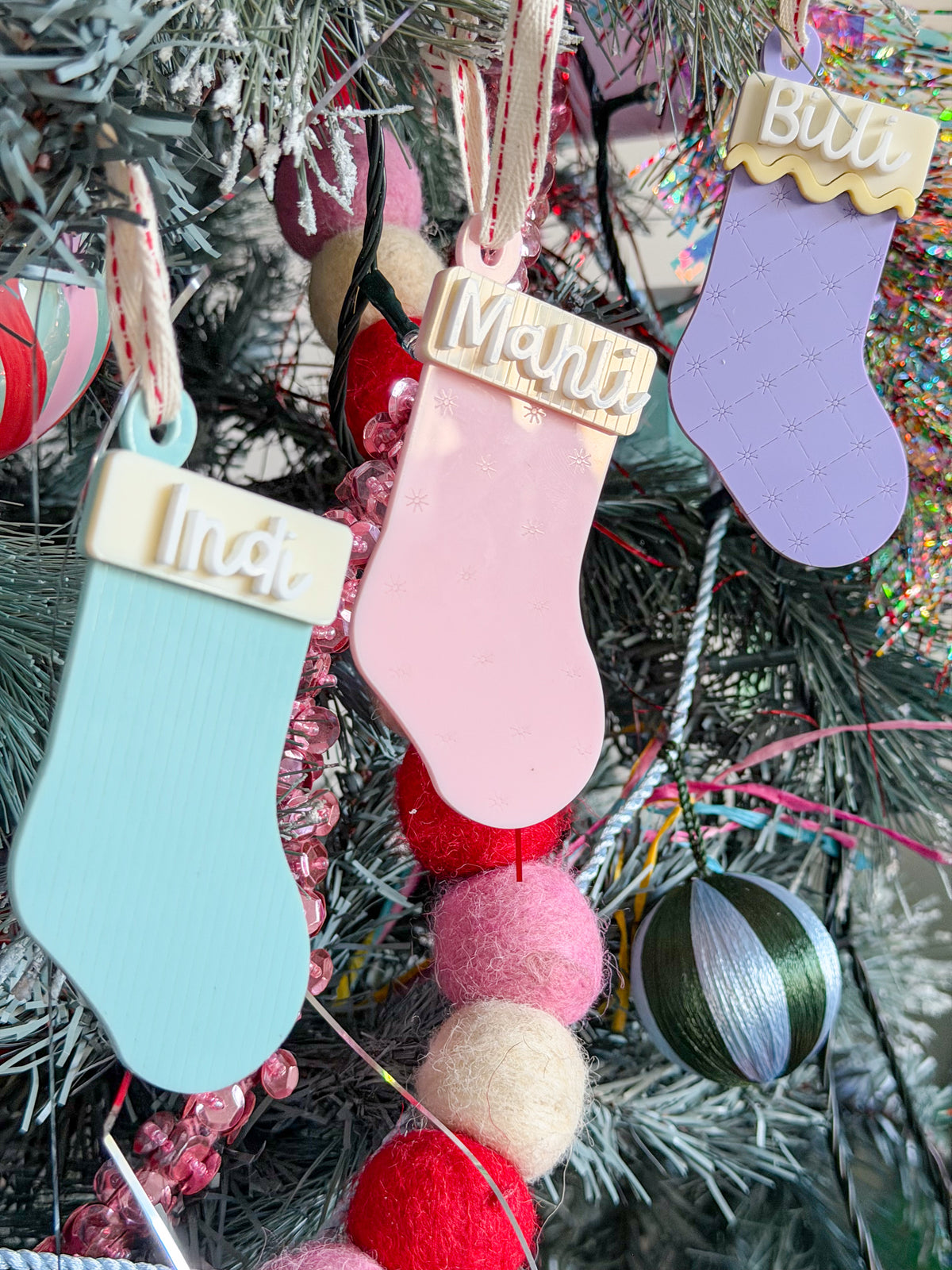The Mini Merry Stocking – Personalised Christmas Ornament