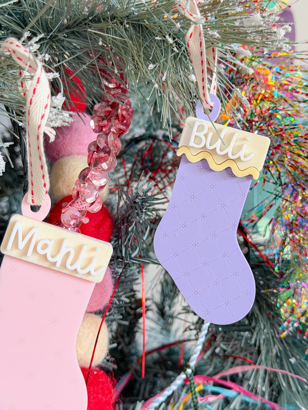 The Mini Merry Stocking – Personalised Christmas Ornament