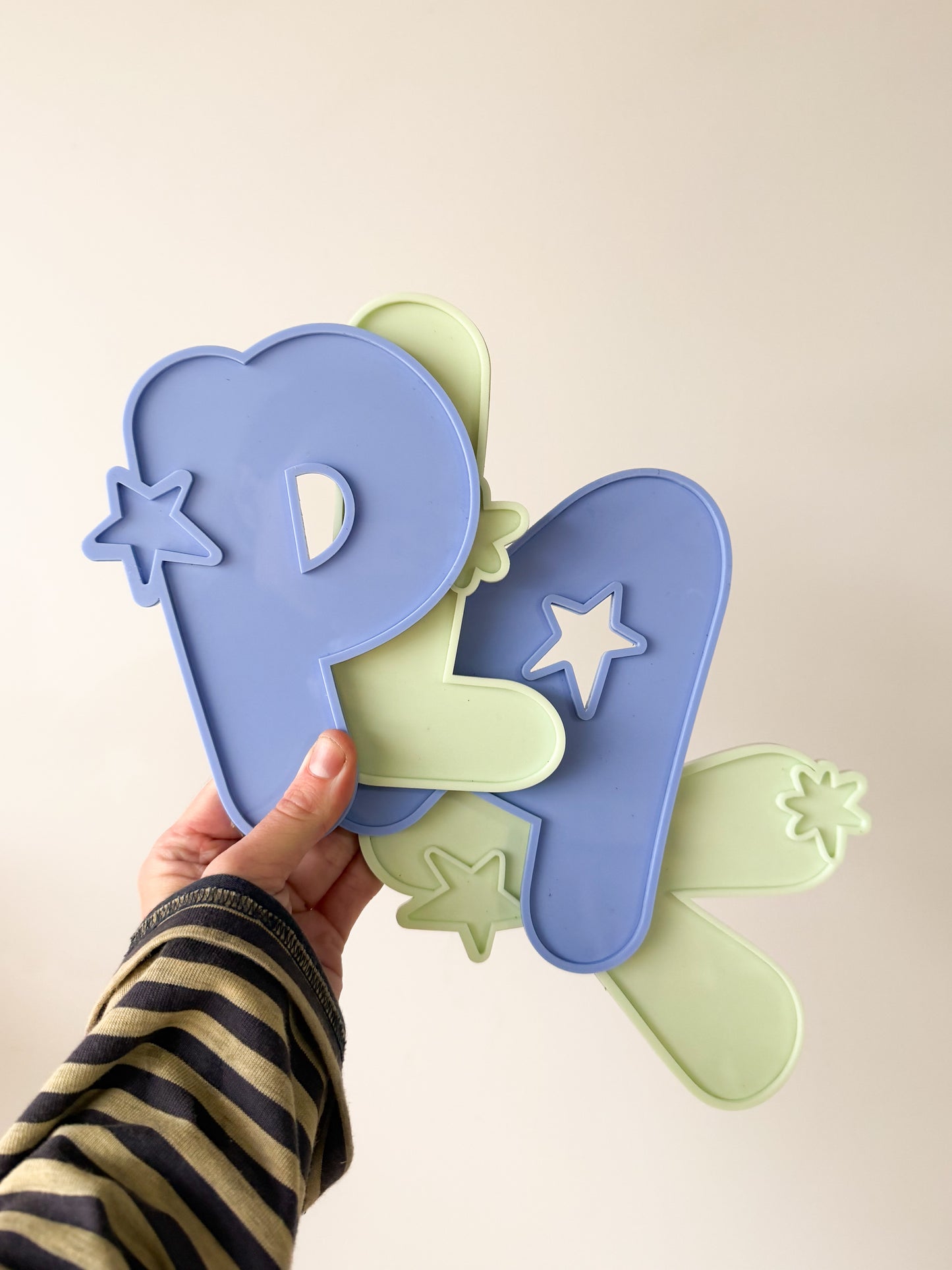 Kids "Play" Starburst Letter Sign