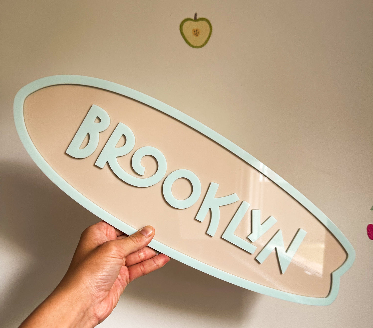 Surf Board kids name sign