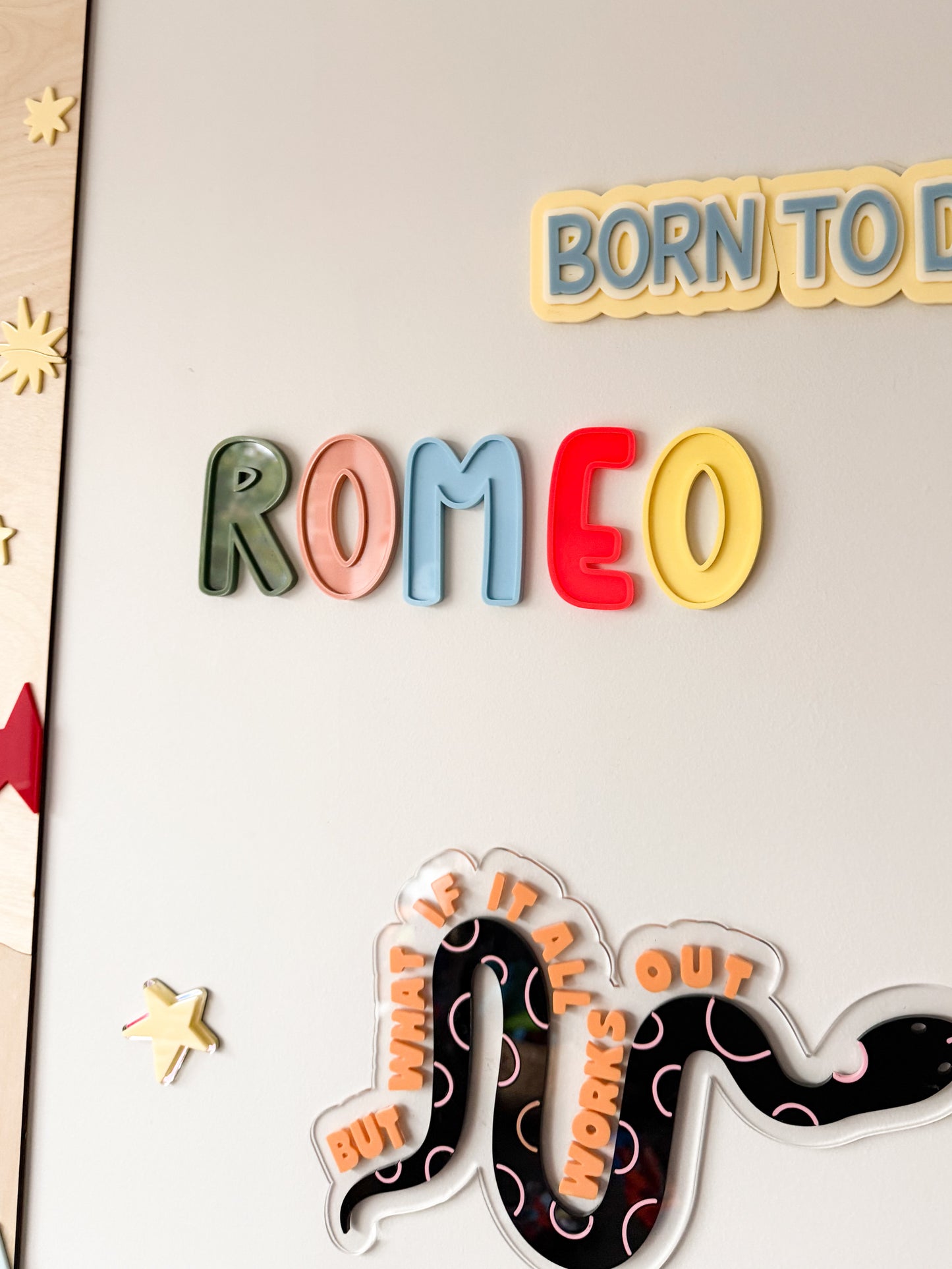 3D VINTAGE ACRYLIC BUBBLE LETTERS