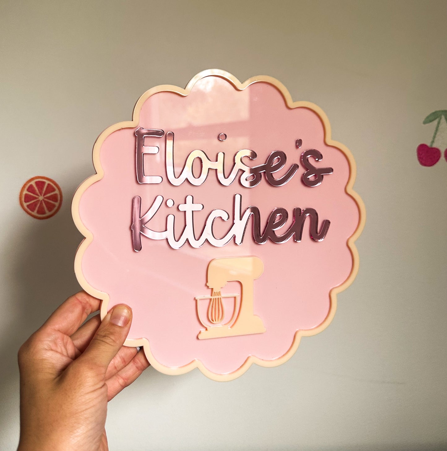 Personalised kids kitchen sign